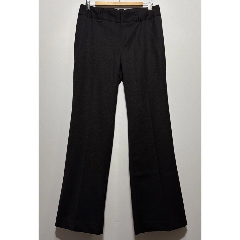 Banana Republic Pants Women's 8 Black Wool Jackson Fit Straight Leg Trousers